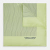 Melon Green Stripe Silk Pocket Square