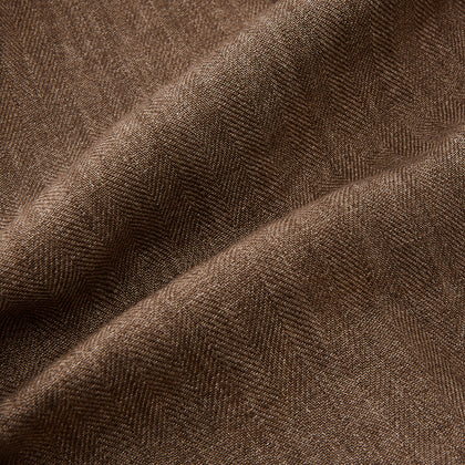 Pine Cone Linen Herringbone Miles Trousers Image 6