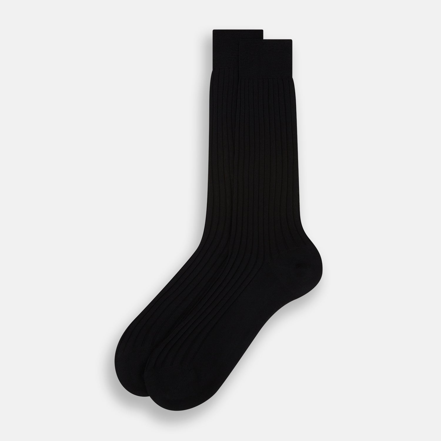 View 2 of product Black Cotton Mid-Length Socks