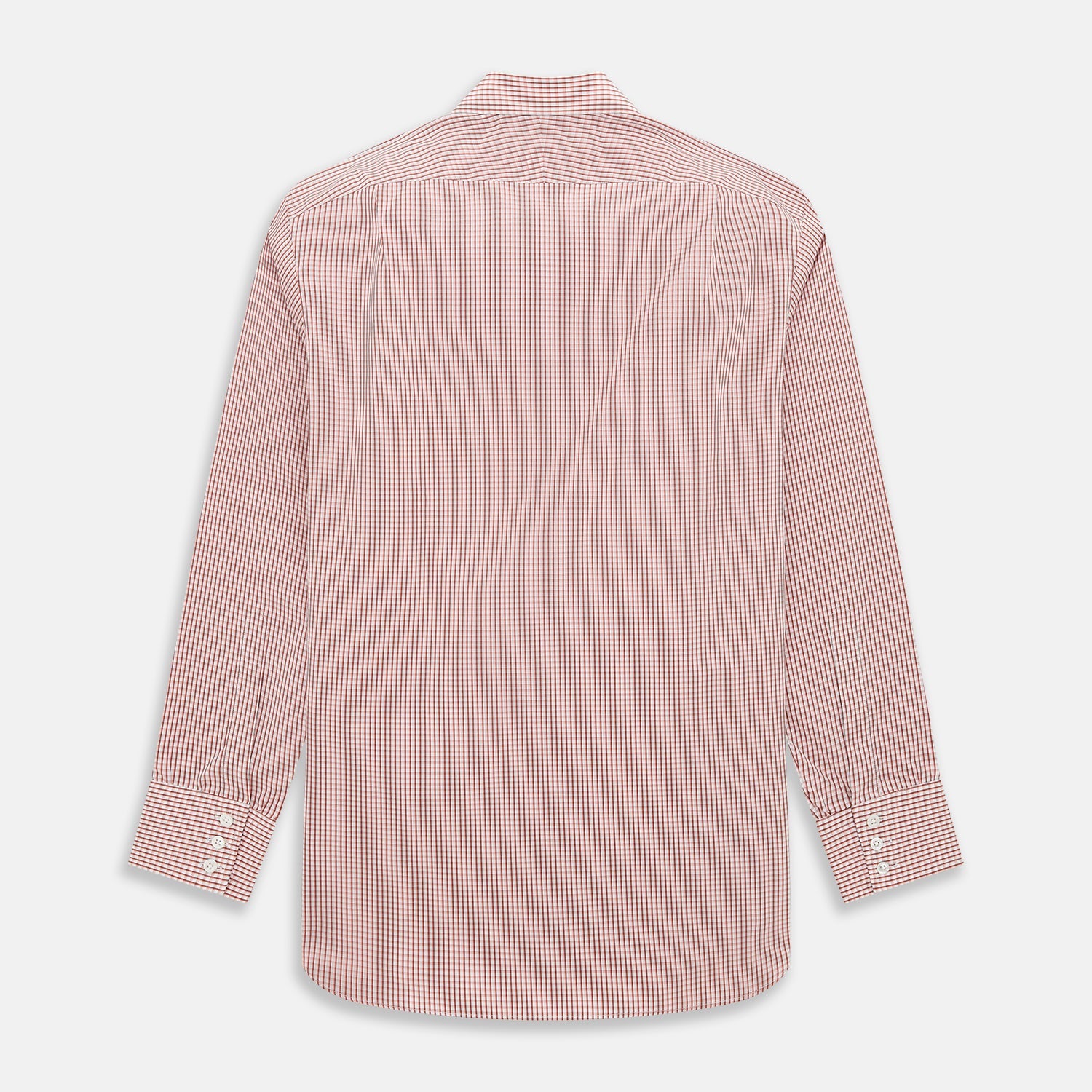 View 3 of product Red Micro Shadow Check Mayfair Shirt