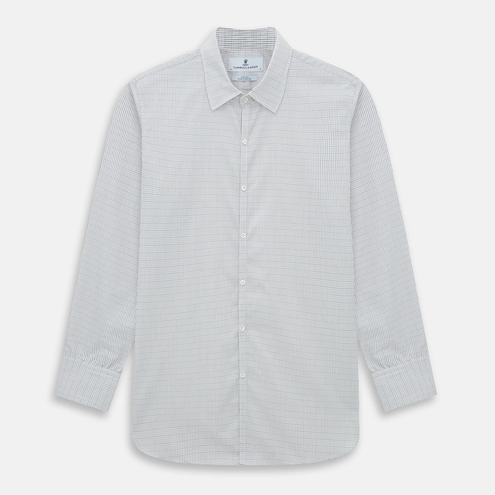 BURGUNDY AND GREEN DOUBLE GRID CHECK WESTMINSTER SHIRT