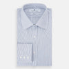 View 5 of product Blue Ticking Pinstripe Mayfair Shirt