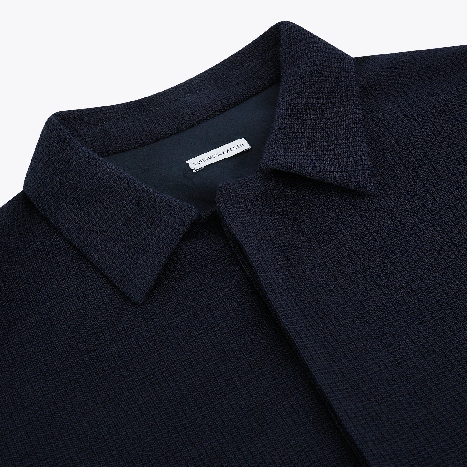View 2 of product Navy Greenwich Knitted Overshirt