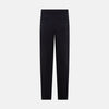 View 3 of product Navy Linen Blend Henry Trousers