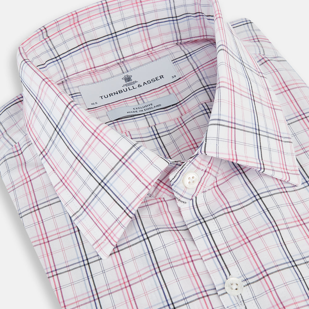 Purple and Blue Multi Check Westminster Shirt