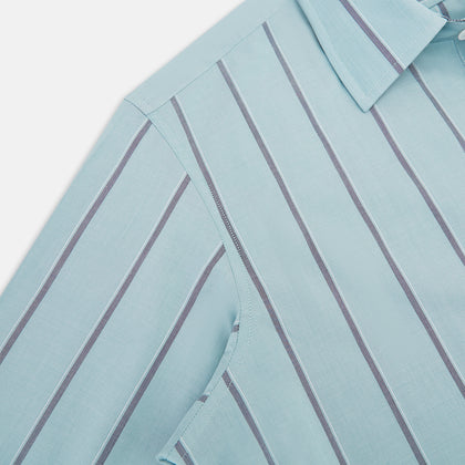 Light Sage Track Stripe Westminster Shirt Image 5