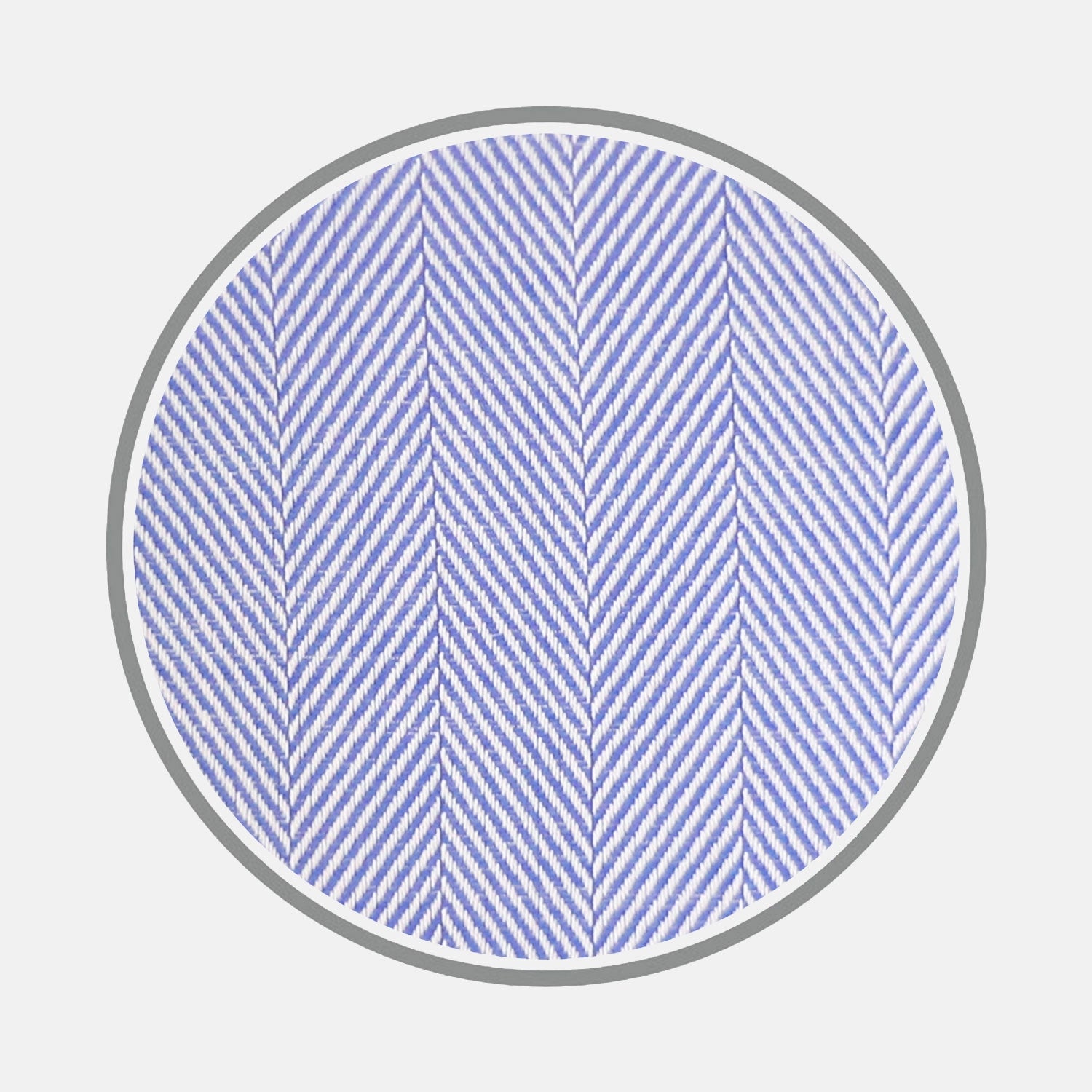 View 1 of product Blue Herringbone Cotton Fabric