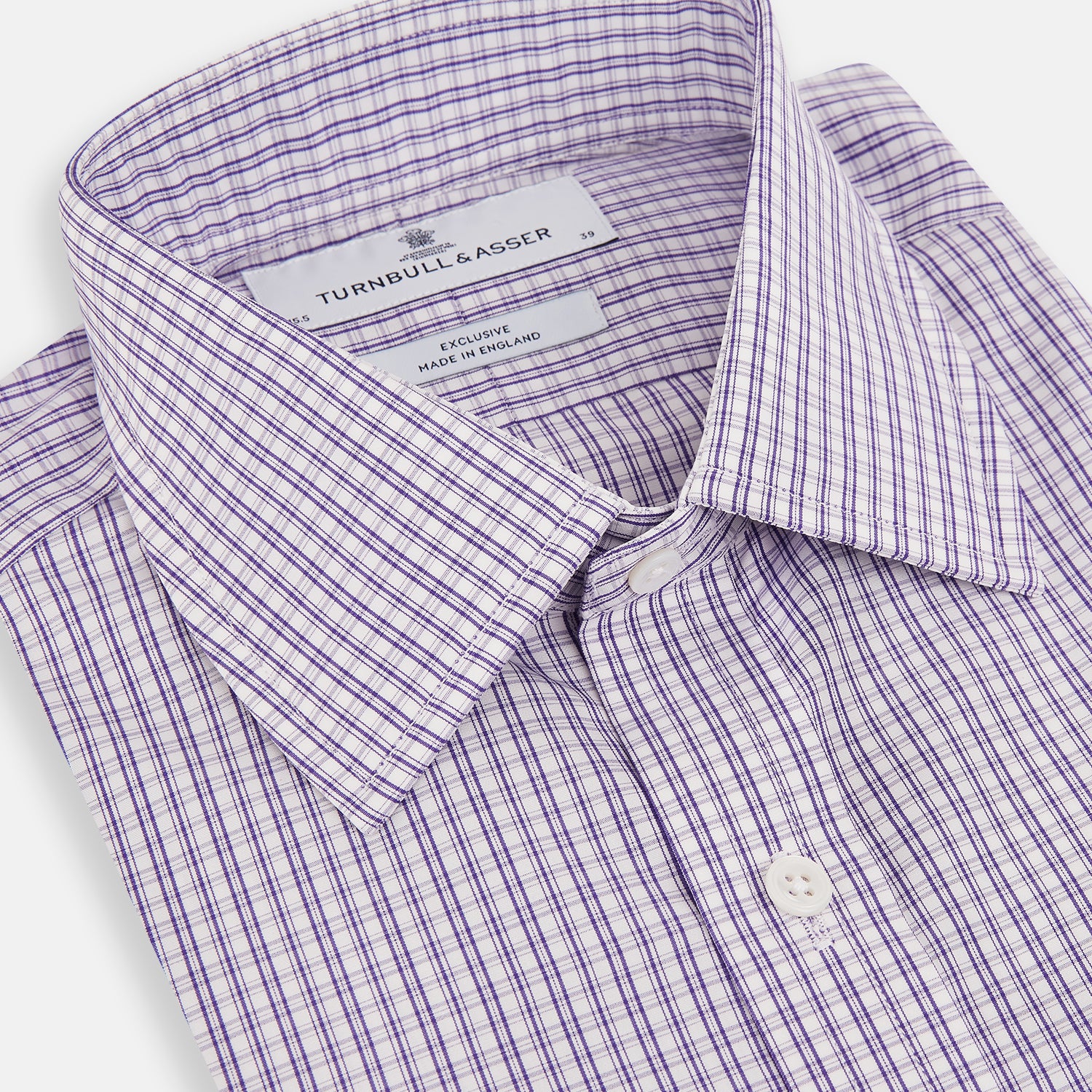View 2 of product Purple Double Graph Check Mayfair Shirt