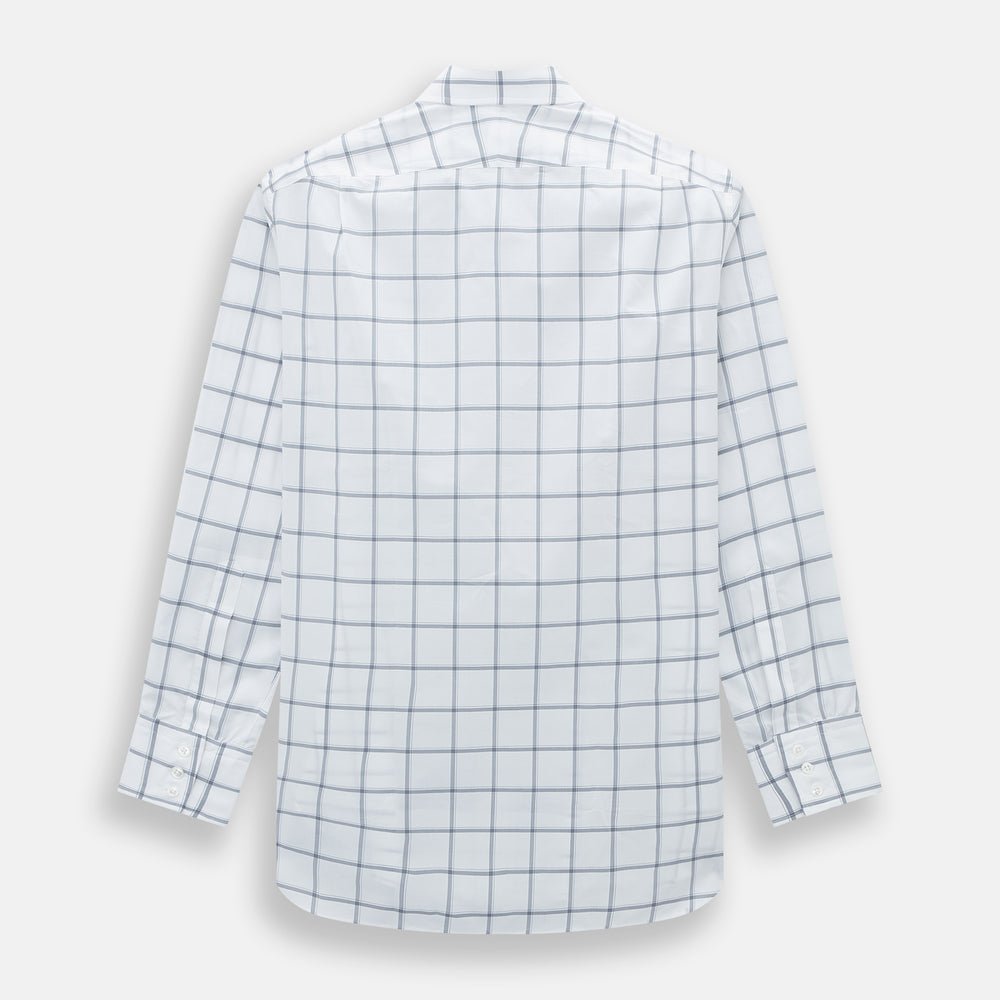 Grey Grid Check Mayfair Shirt