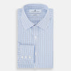 View 5 of product Blue and Navy Tattersall Check Mayfair Shirt