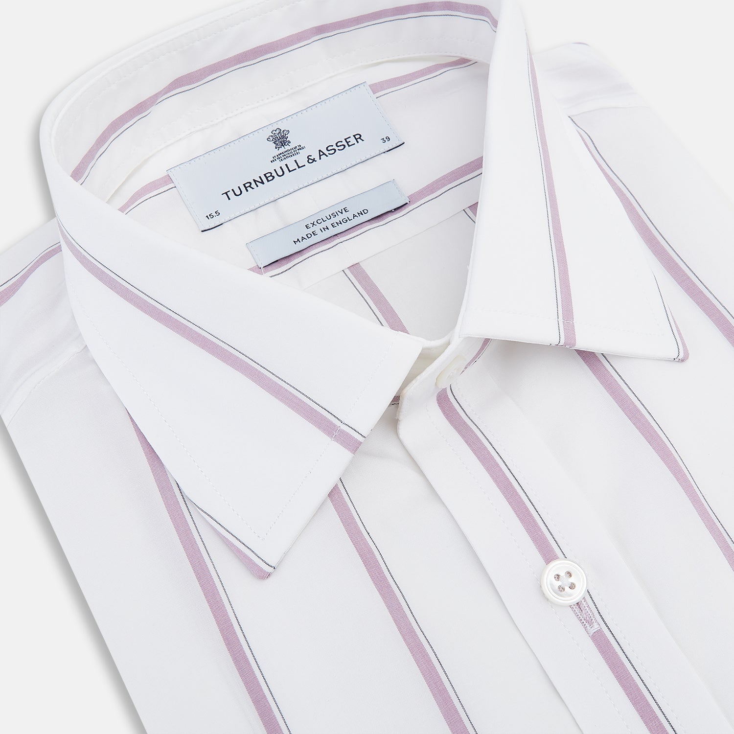 View 2 of product Antique Pink Track Stripe Mayfair Shirt