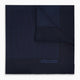 Navy Stripe Silk Pocket Square