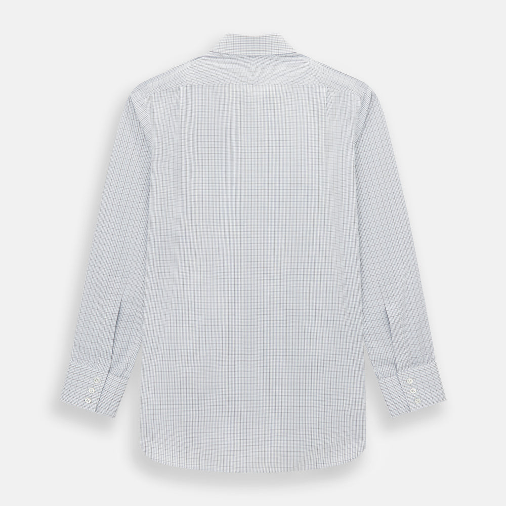 Navy and Blue Multi Grid Check Mayfair Shirt