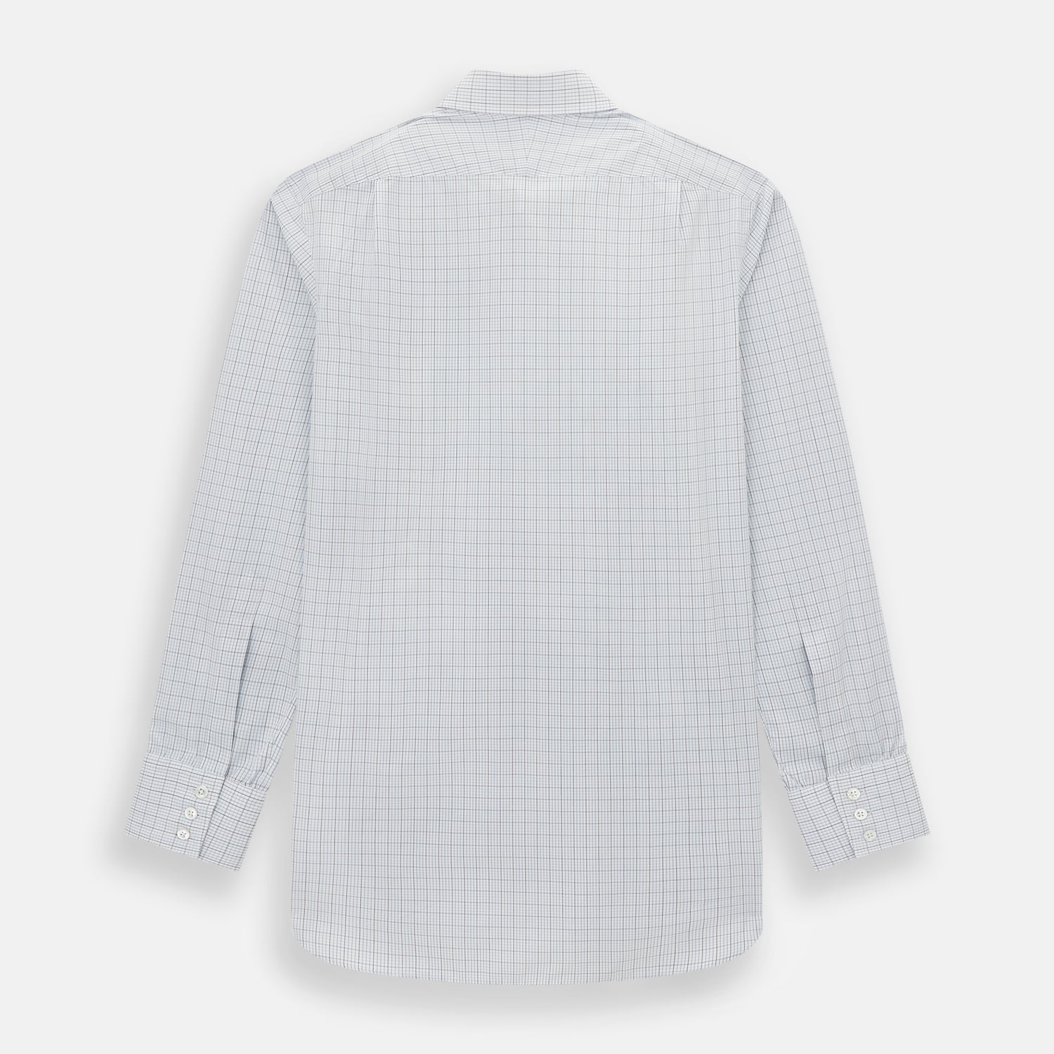 View 3 of product Navy and Blue Multi Grid Check Mayfair Shirt