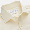 View 2 of product Tailored Fit Cream Cotton Shirt with Kent Collar and 3-Button Cuffs