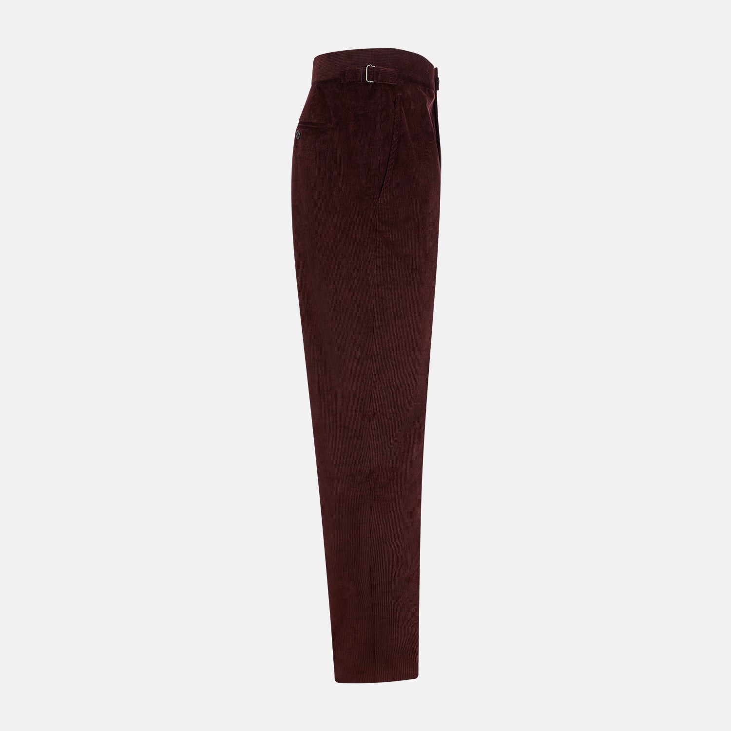 View 4 of product Burgundy Corduroy Henry Trousers