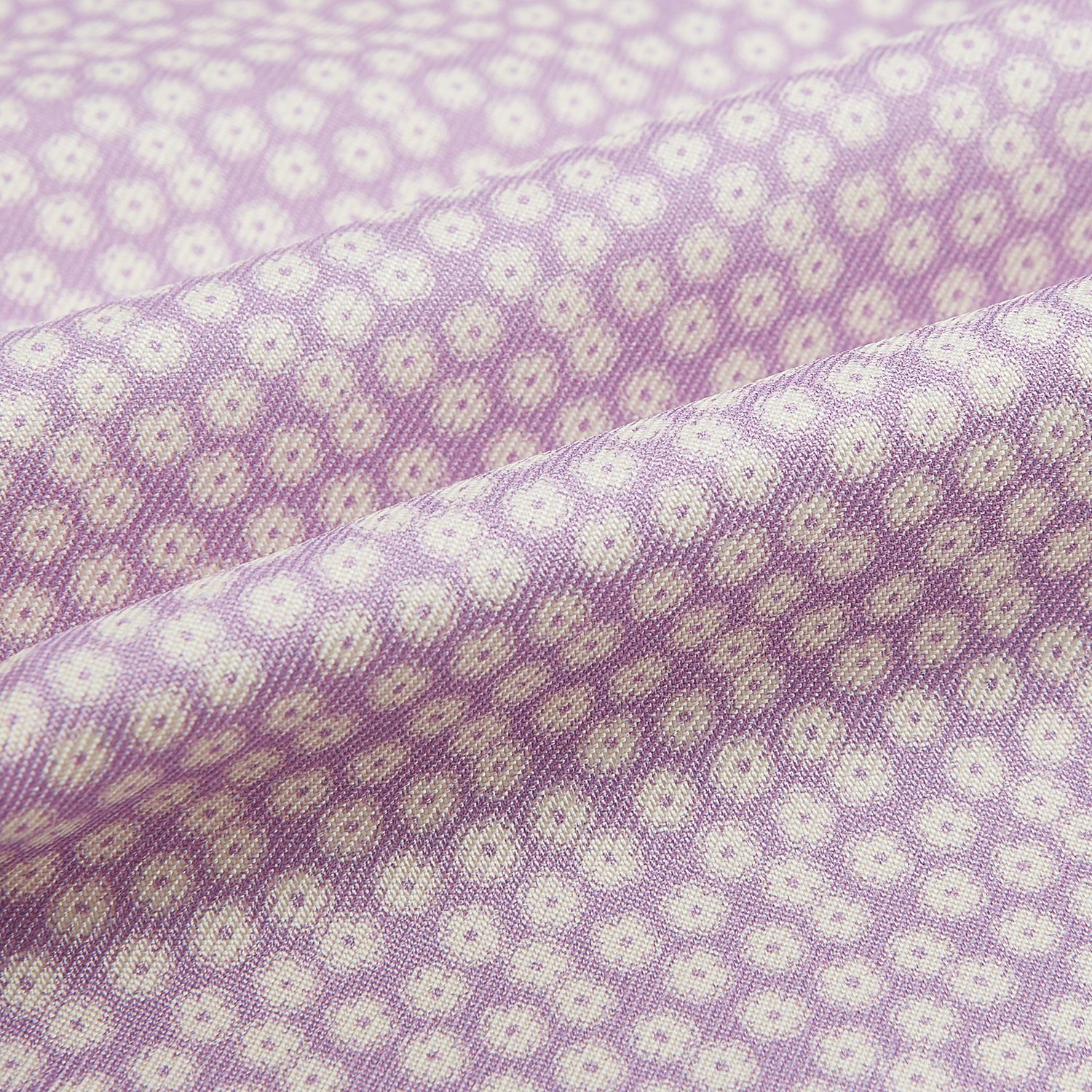 View 4 of product Lilac Flower Patterned Silk Cravat