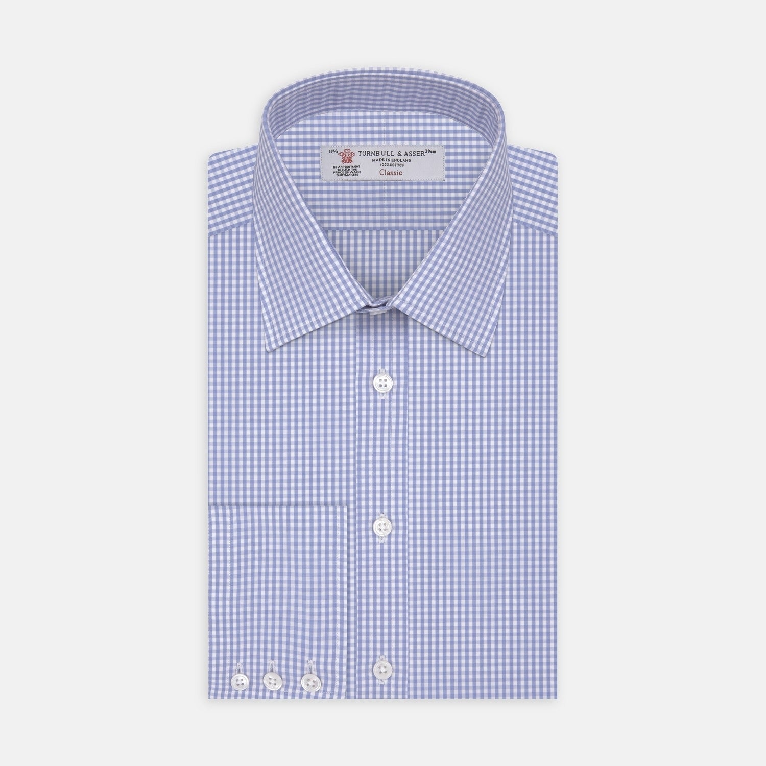 View 2 of product Light Blue Gingham Check Cotton Fabric