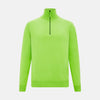 View 1 of product Neon Green Half-Zip Cashmere Jumper