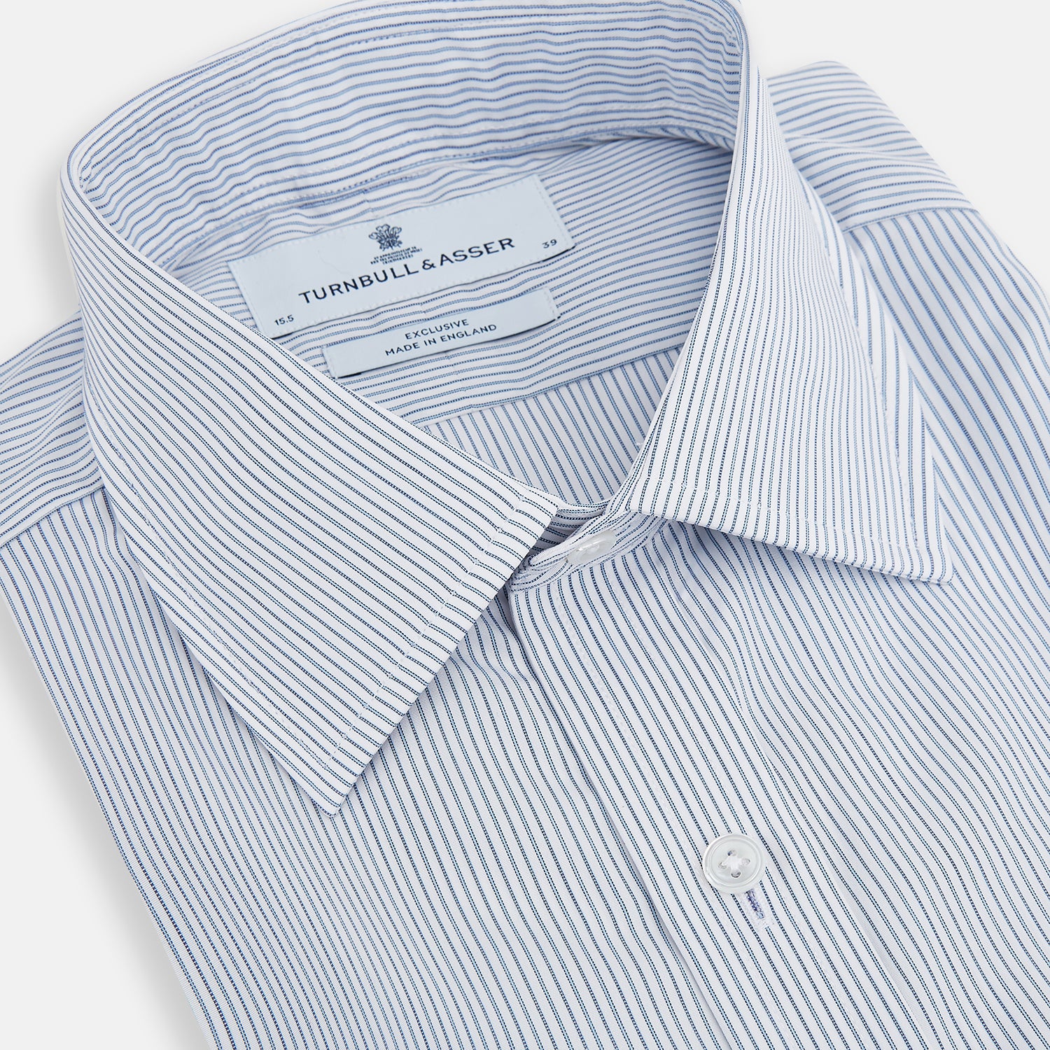 View 2 of product Blue Ticking Pinstripe Mayfair Shirt