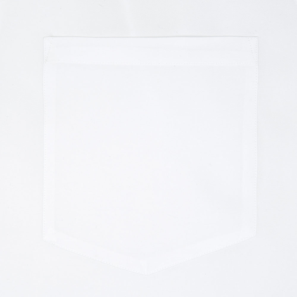 White Lyocell Hampton Open Collar Shirt
