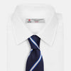 View 2 of product White and Navy  Blazer Silk Tie