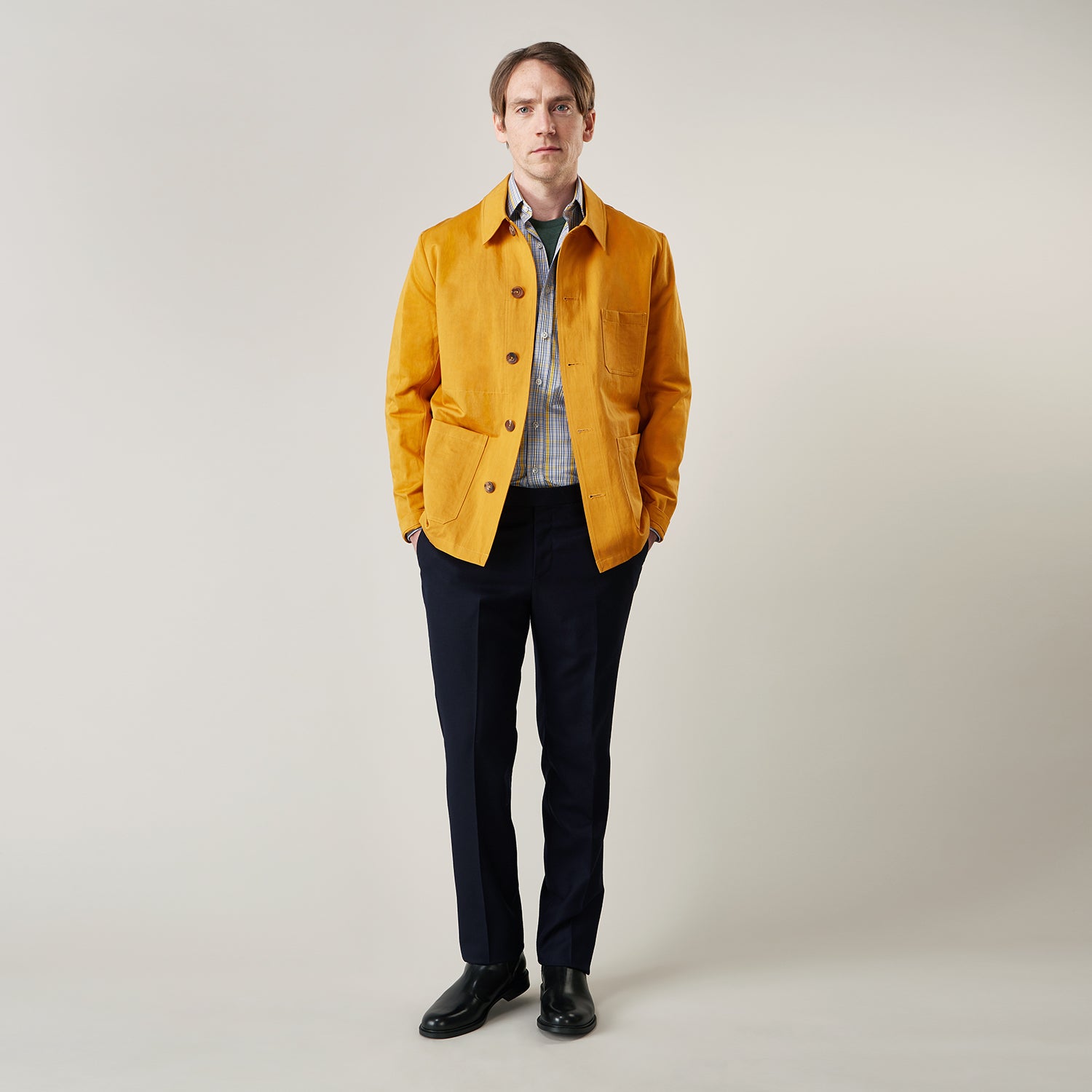 View 2 of product Ochre Cotton-Linen Remy Chore Jacket