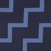 View 3 of product Navy and Light Blue Striped Zigzag Silk Tie