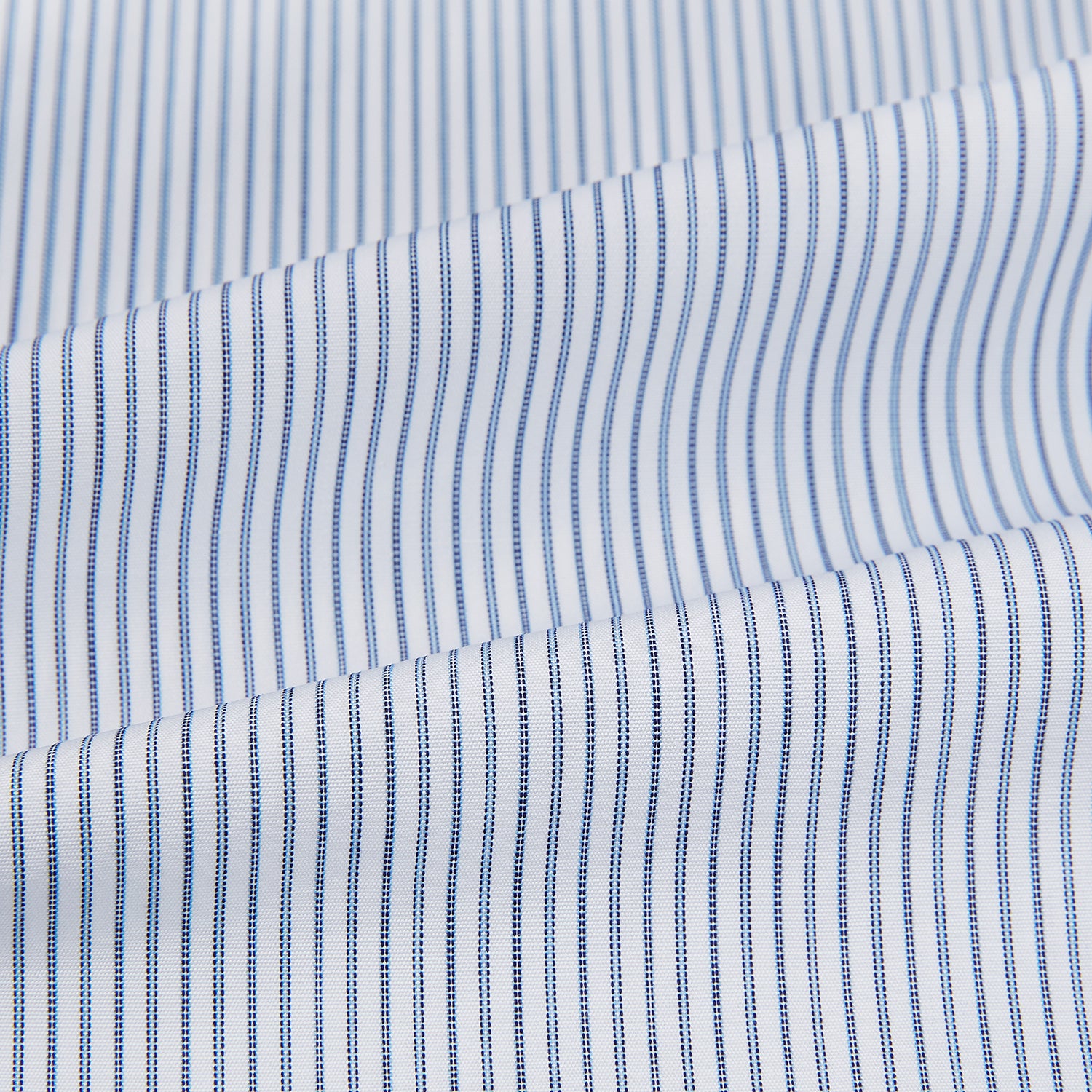 View 6 of product Blue Ticking Pinstripe Mayfair Shirt