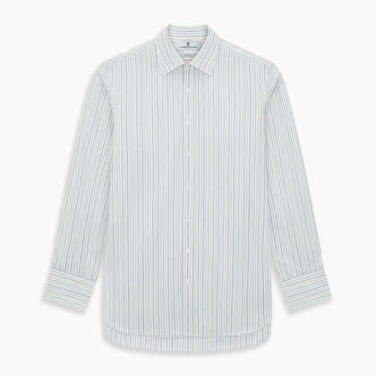 Multi Tone Double Pinstripe Mayfair Shirt Image 6