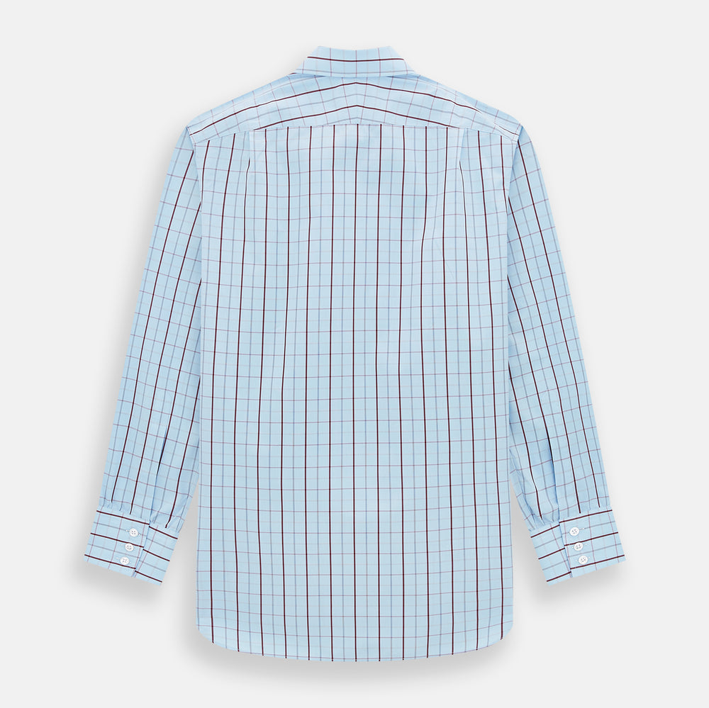 Burgundy Multi Combination Check Mayfair Shirt