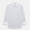 View 1 of product Multicoloured Music Stripe Shirt with Contrast Collar and Double Cuffs