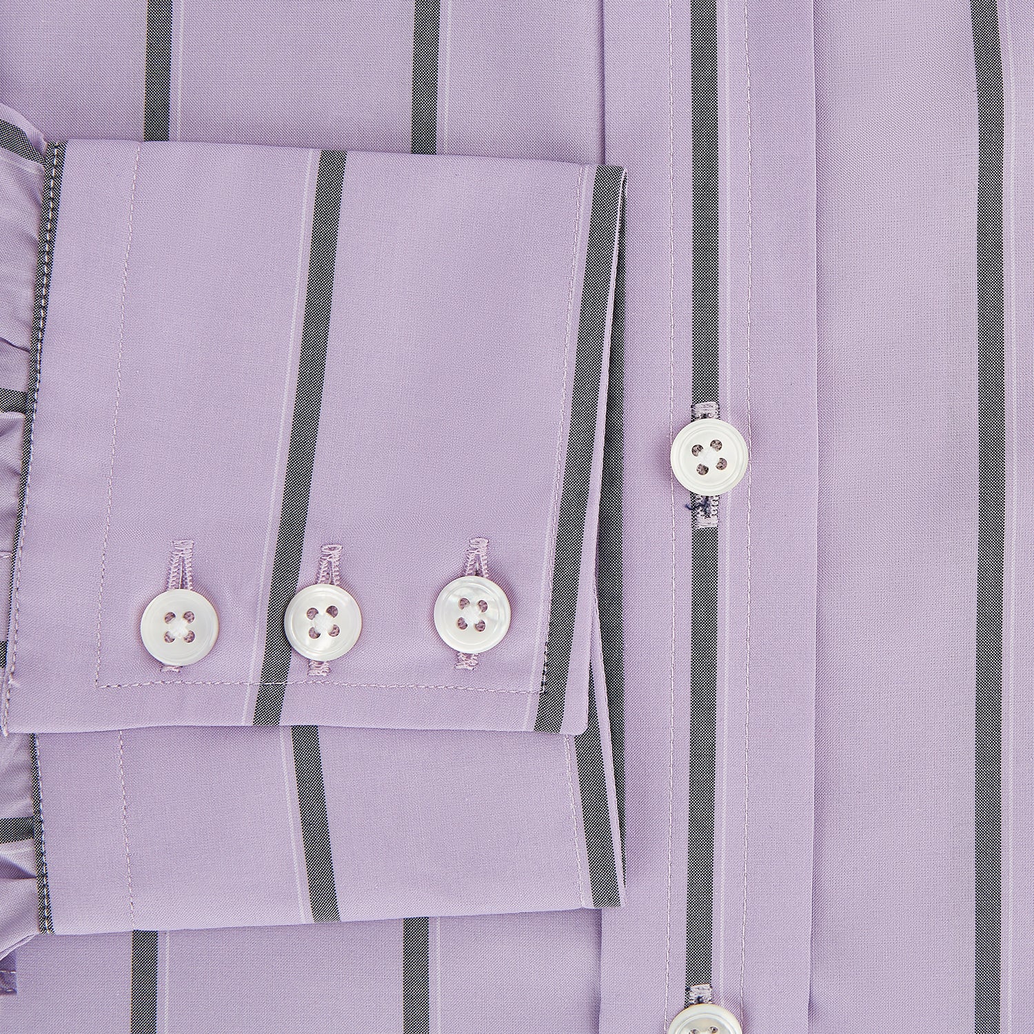 View 4 of product Lilac Track Stripe Mayfair Shirt