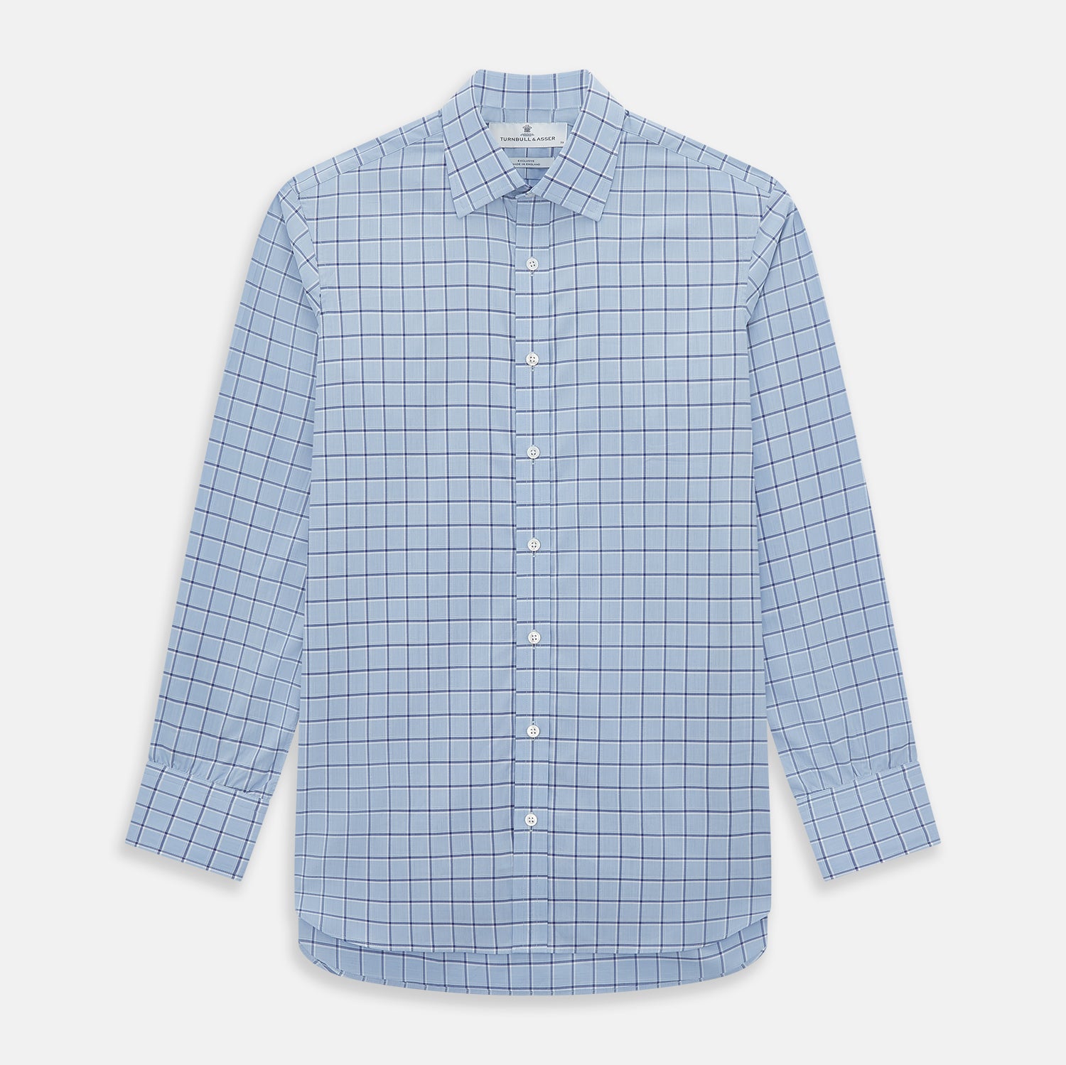 View 1 of product Blue and Navy Windowpane Mayfair Shirt