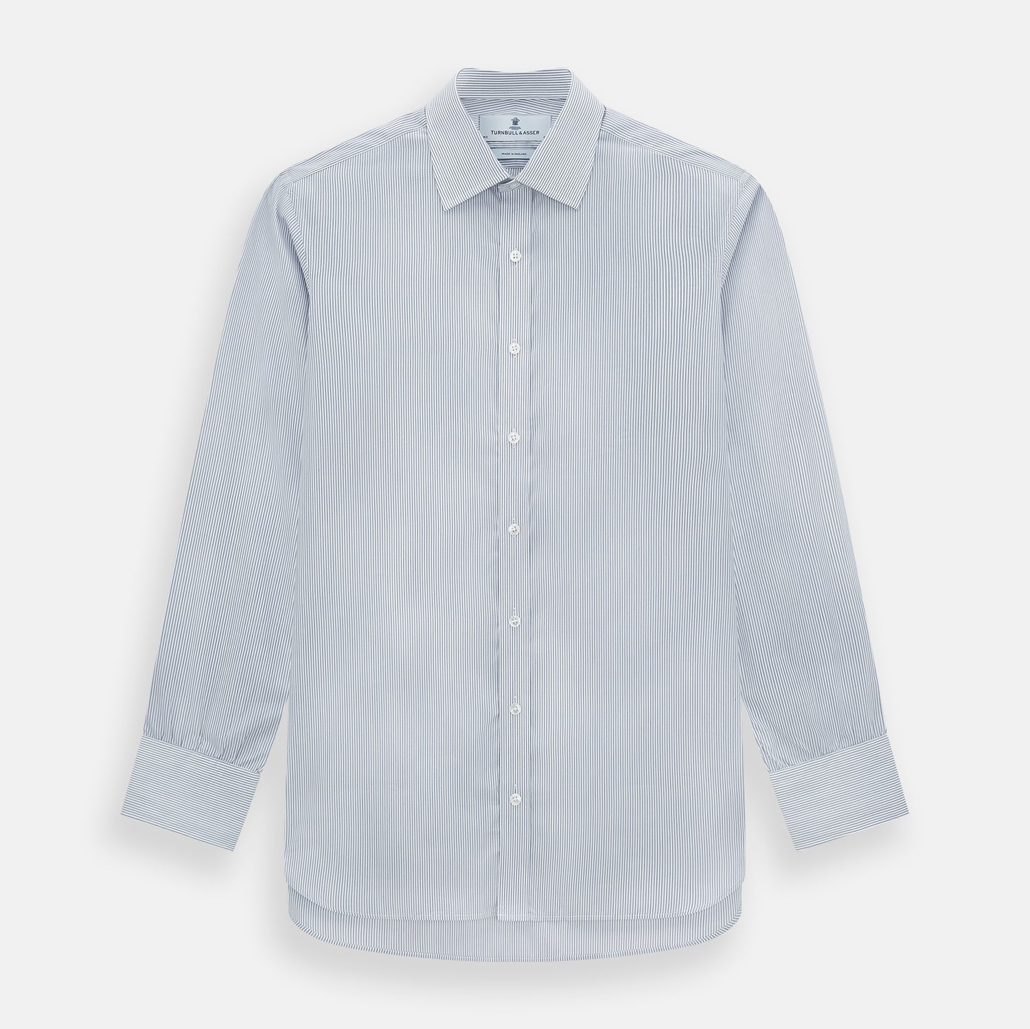 Image 1 of product Navy and White Ticking Stripe Mayfair Shirt