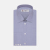 View 1 of product Blue Prince of Wales Check Shirt with T&A Collar and 3-Button Cuffs