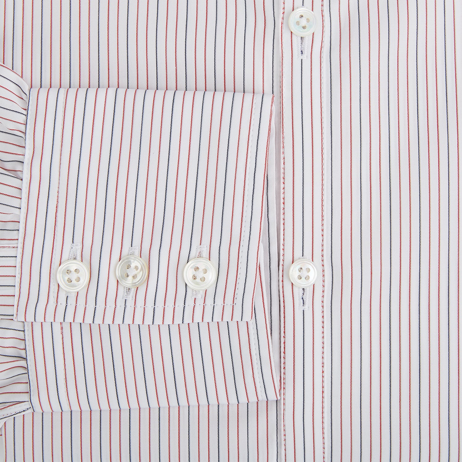 View 4 of product Red and Blue Ticking Stripe Westminster Shirt