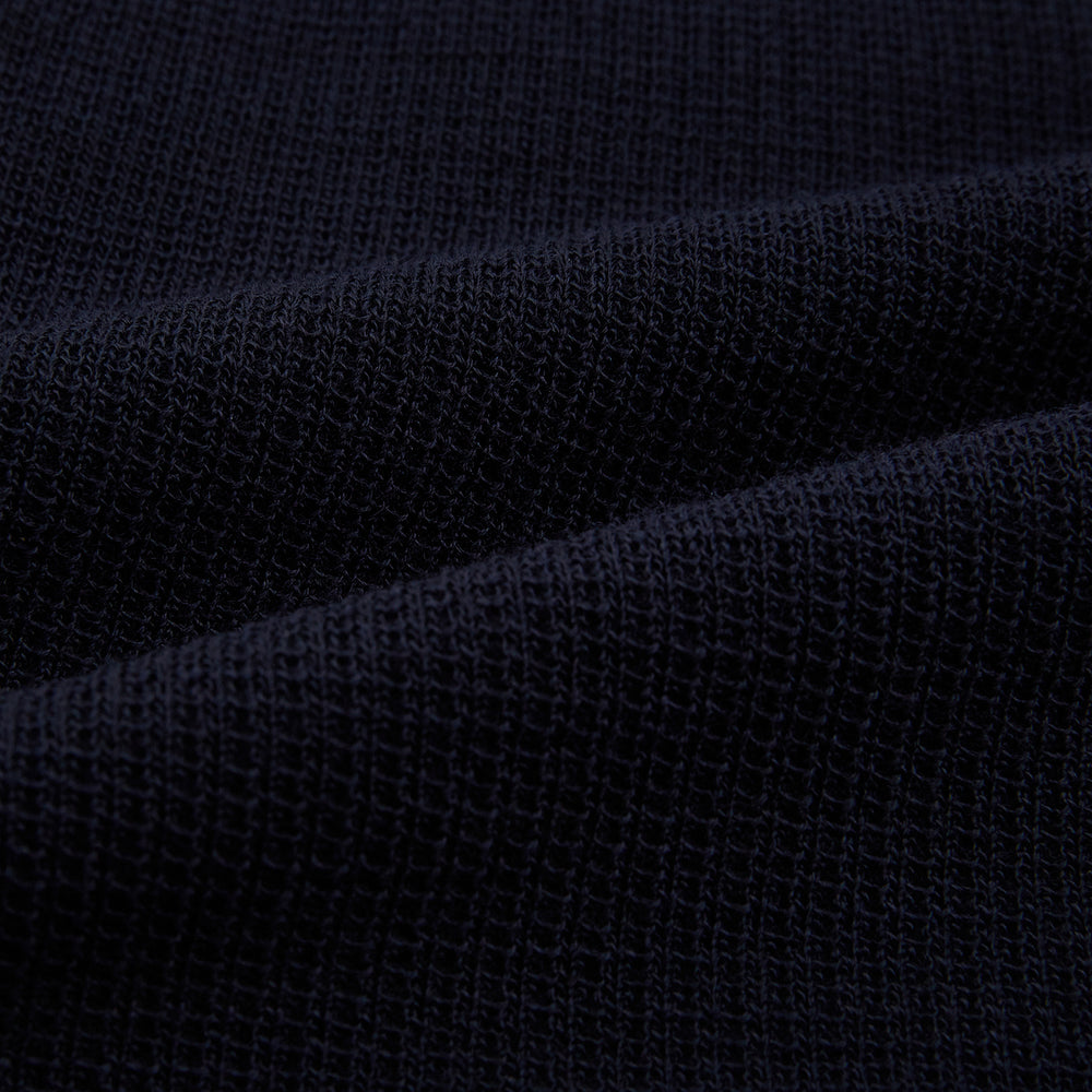 Navy Greenwich Knitted Overshirt