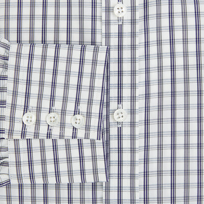 Purple Multi Check Mayfair Shirt Image 3