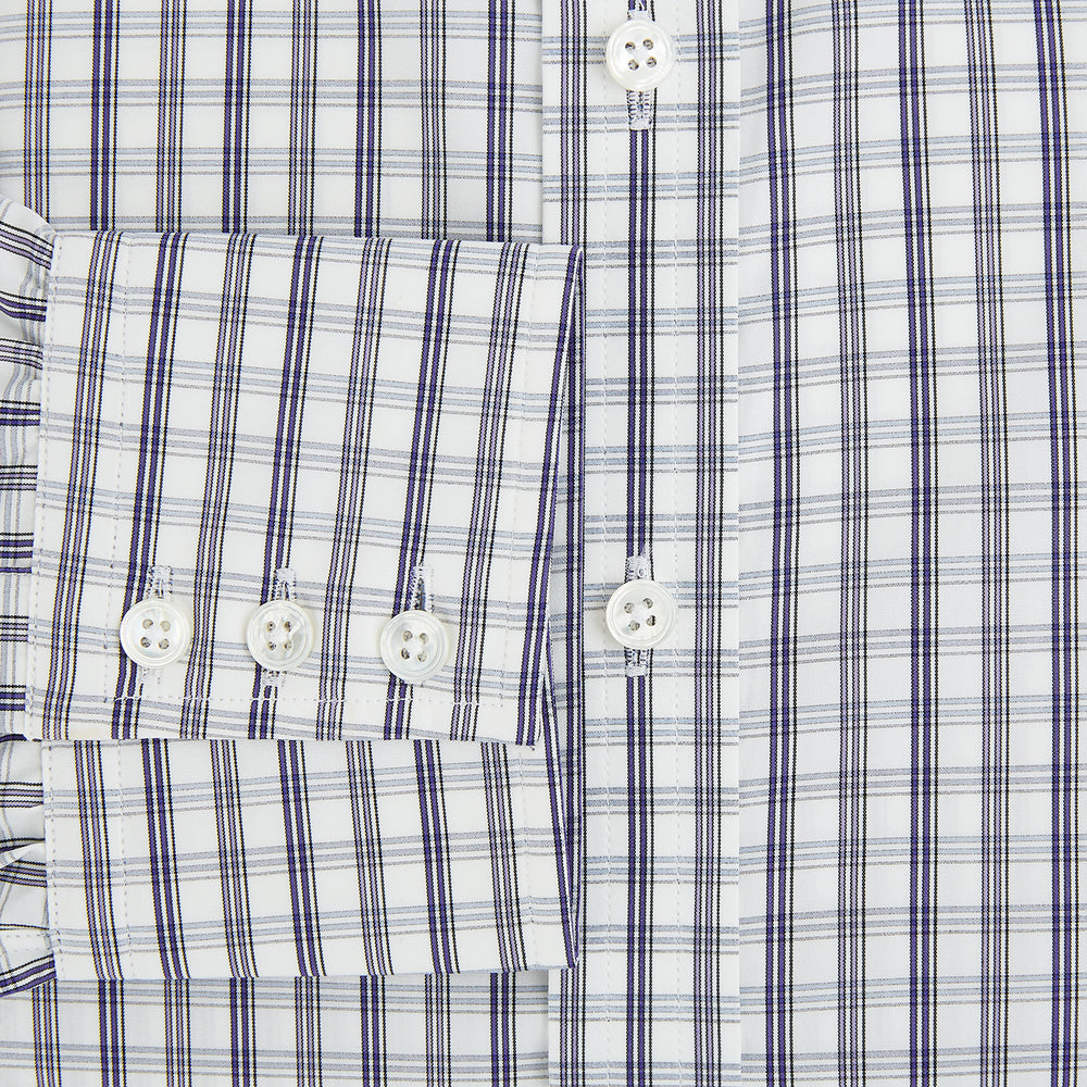 Purple Multi Check Mayfair Shirt