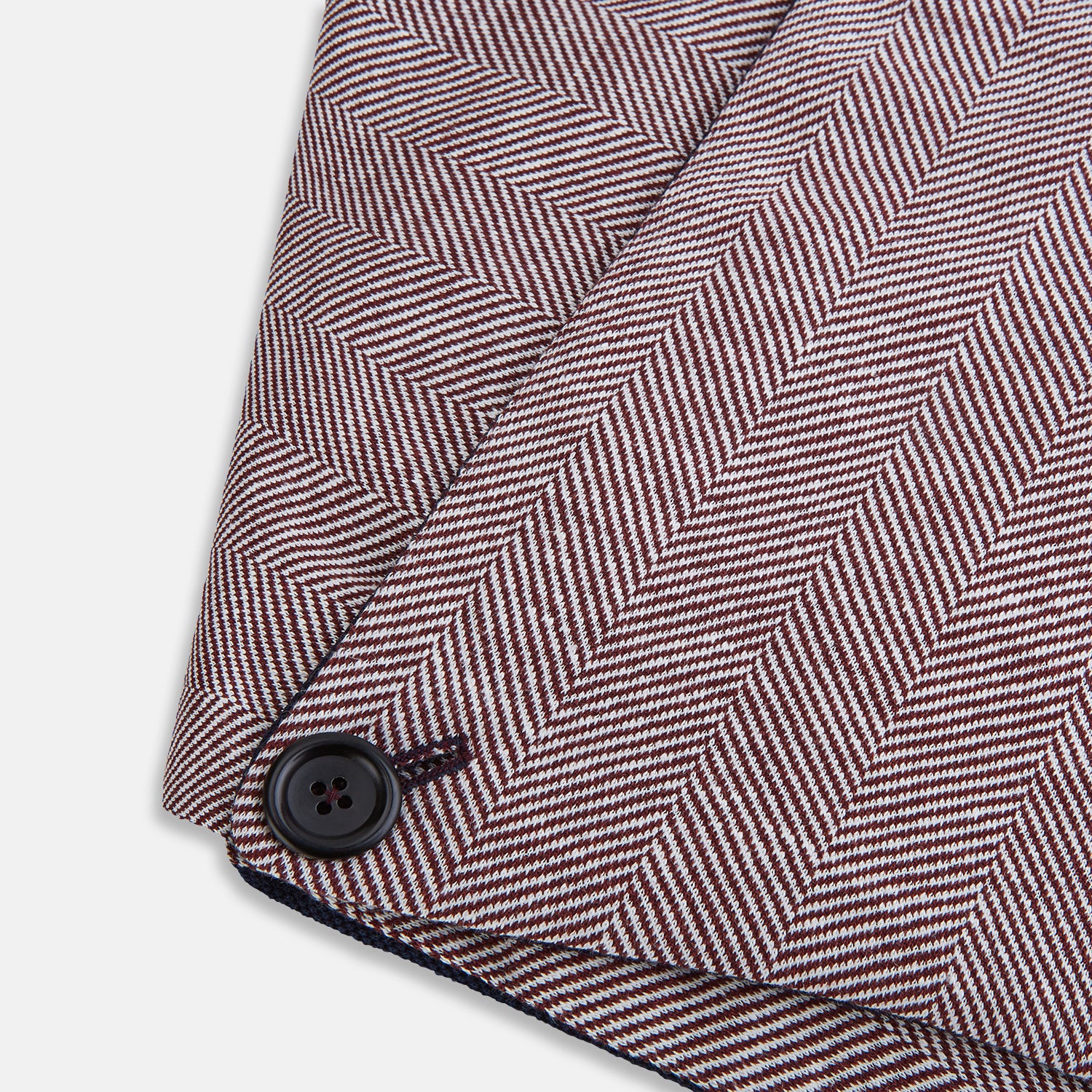 View 4 of product Burgundy Herringbone Silk and Linen Neck Warmer