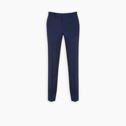 Blue Wool Trousers Image 2