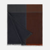 View 3 of product Brown and Navy Cashmere Scarf