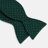 View 2 of product Turquoise and Forest Green Mirco Dot Silk Bow Tie