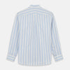 View 6 of product Blue Multi Stripe Wool Blend Weekend Fit Hayne Shirt