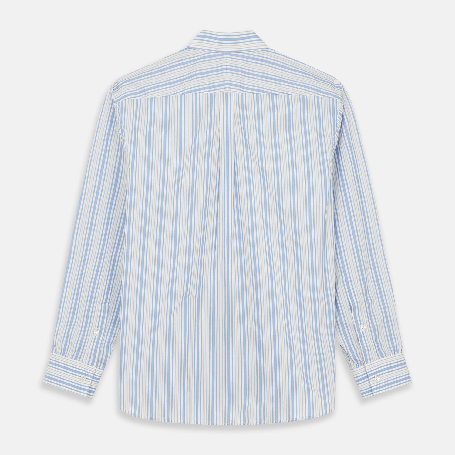 View 6 of product Blue Multi Stripe Wool Blend Weekend Fit Hayne Shirt