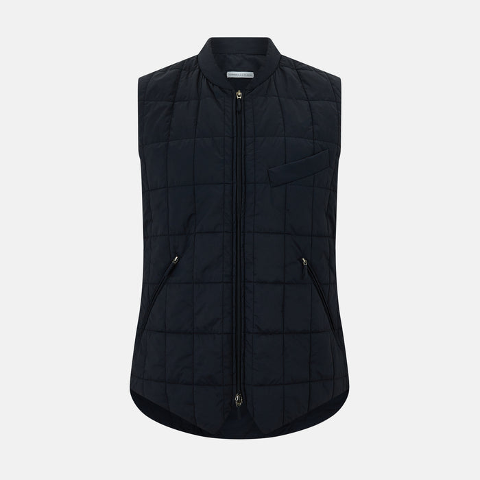 Navy Quilted Gilet