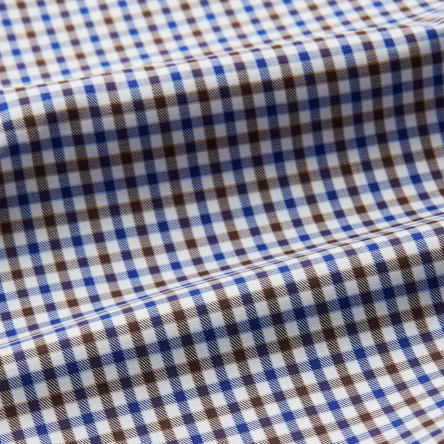 View 4 of product Brown and Blue Cotton Multi Check Weekend Fit Finch Shirt