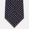 View 3 of product Navy and Red Circle Foulard Silk Tie