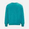 View 3 of product Turquoise Fine Merino V-Neck Cardigan